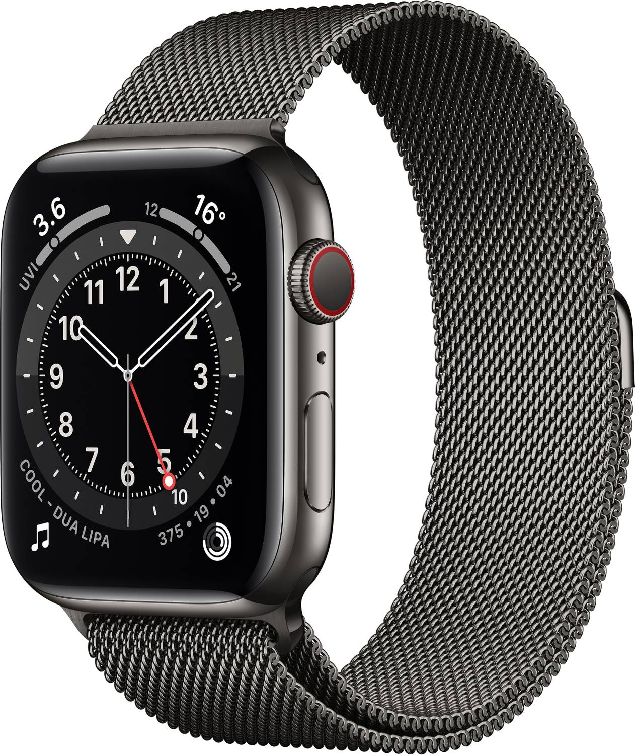 Apple Watch Series 6 GPS + Cellular (Grey Strap, Regular)