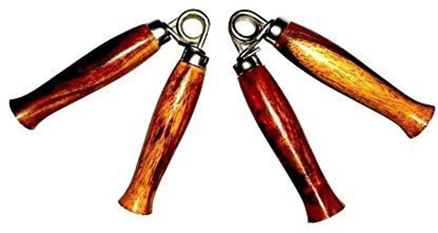 AFU Very Tight Highly Durable Wood Hand Power Foam hand Grip (Set of 2) Hand Grip/Fitness Grip