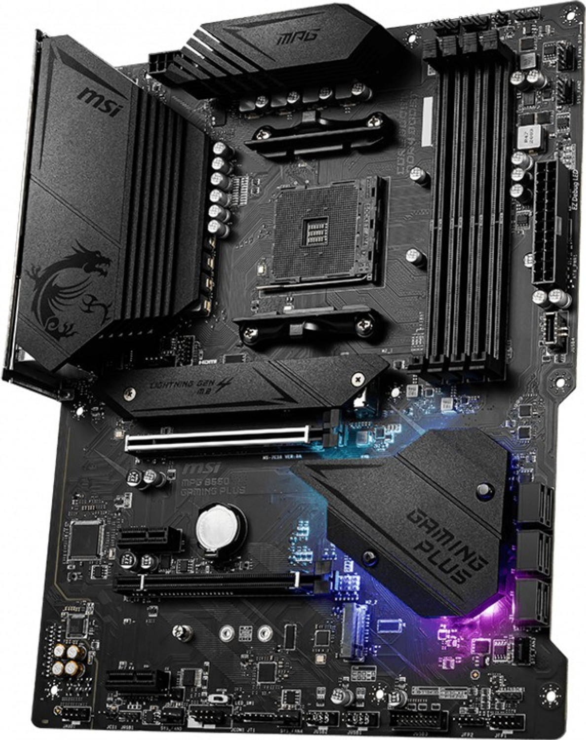 Image of MSI MPG B550 GAMING PLUS ATX AM4 Gaming AM4Socket ATX AMD B450 Chipset DDR4 Motherboard for Desktop