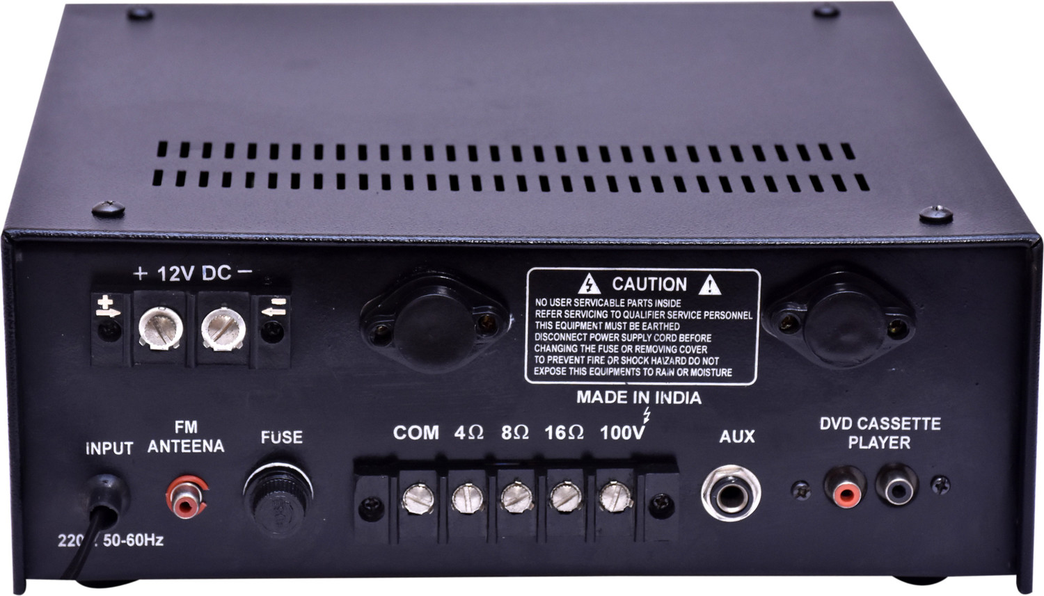 Image of MEDHA D.J. PLUS Professional 60WATT Recording P.A. Amplifier 3 Microphones 1-Aux and 1-USB Input 60 W AV Power Amplifier
