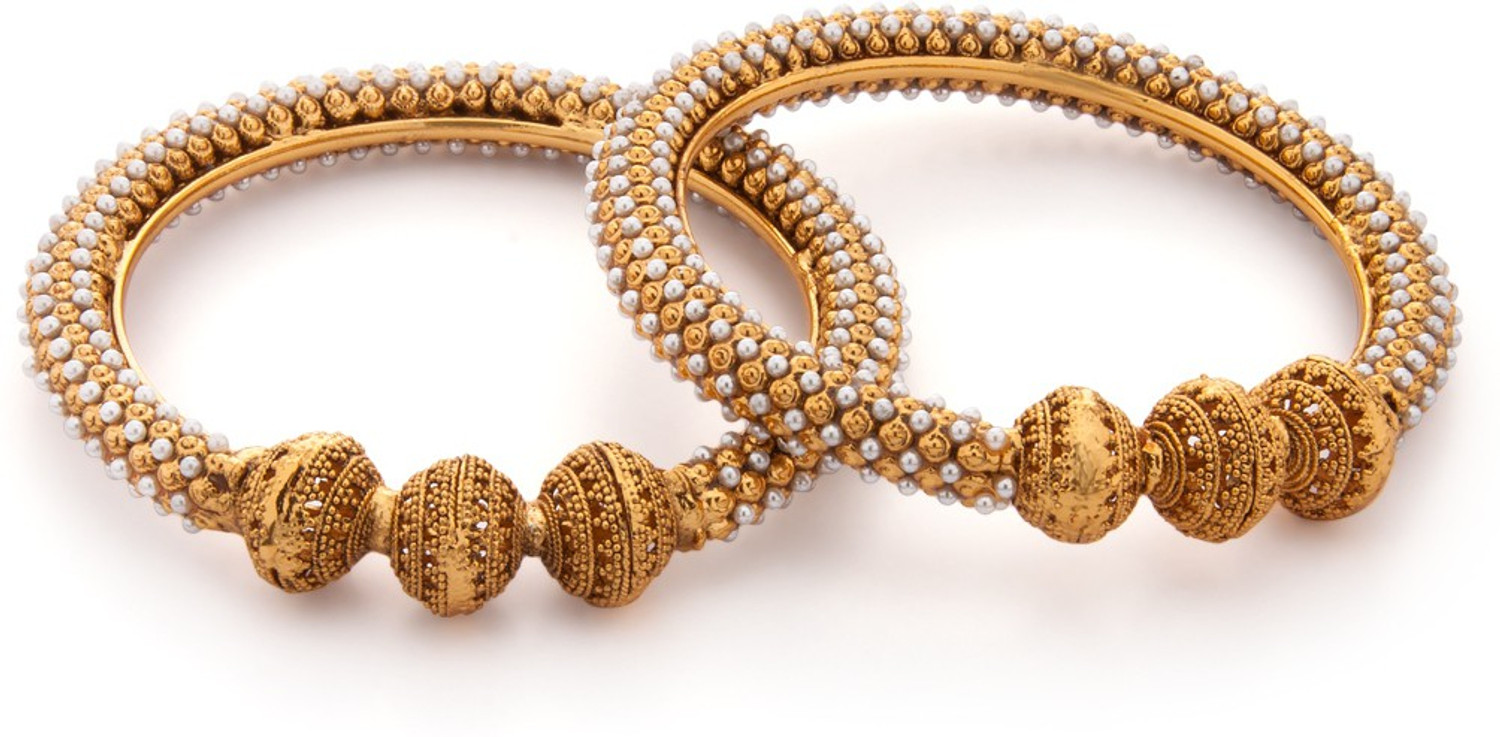 Image of RUBANS Alloy Gold-plated Bangle Set