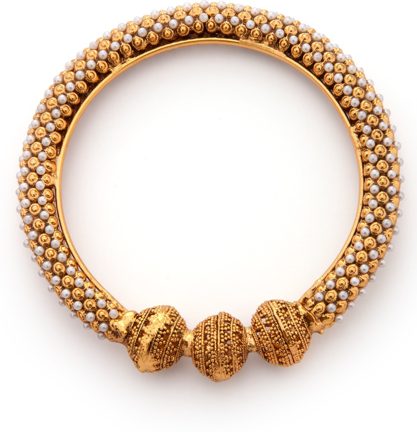 Image of RUBANS Alloy Gold-plated Bangle Set