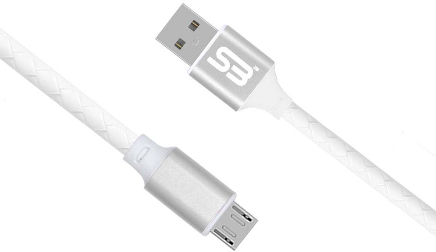 SB Micro USB Cable 1.2 m Fast Charging & Data Sync 1.2 m Android Data Cable (Compatible with All Android Phones & Tablets SILVER One Cable)