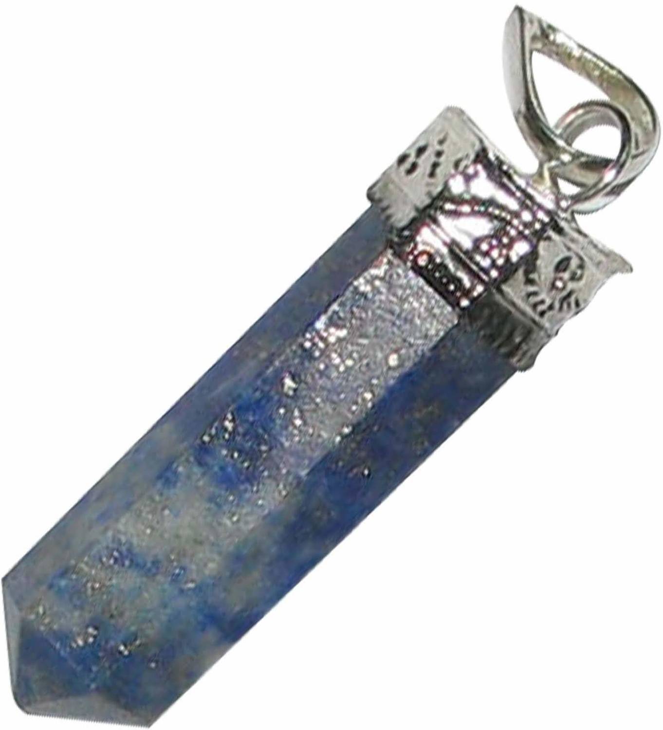 AIR9999 Natural Lapis Lazuli Crystal Pencil Pendant For Men & Women Lapis Lazuli Crystal Pendant