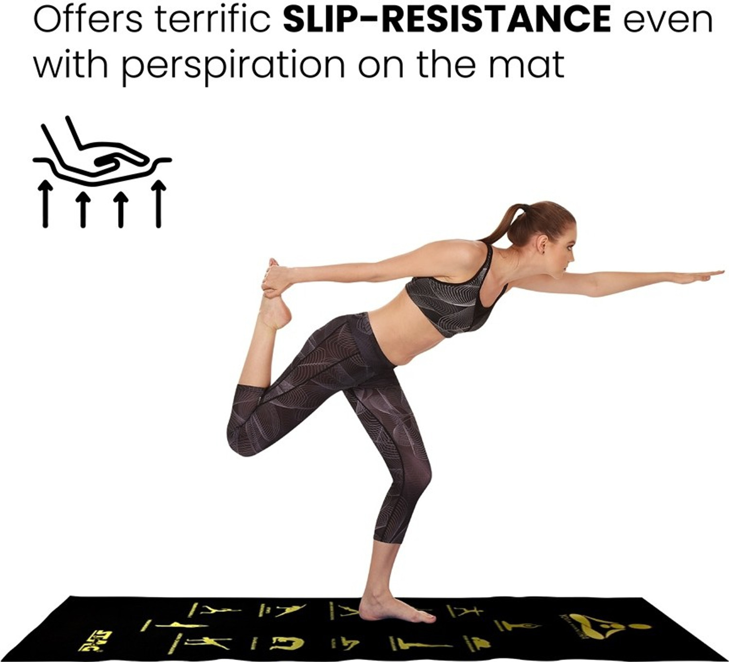 Image of STAG Yoga Mantra ASANA Black 8 mm Yoga Mat