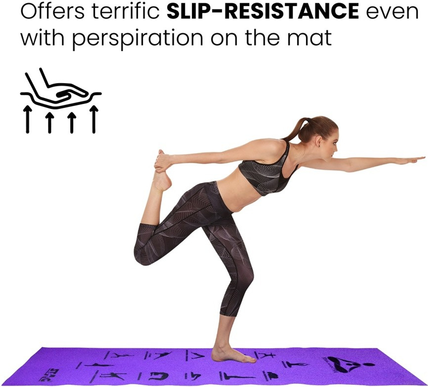 Image of STAG Yoga Mantra Asana Purple 10 mm Yoga Mat