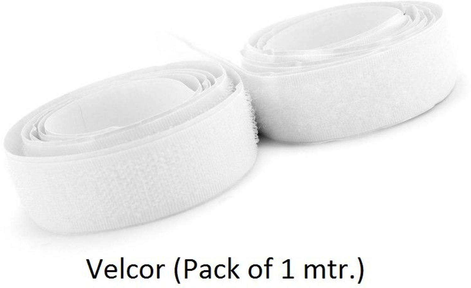 Aapal Collection White Velcro Tape ( Pack of 1 mtr.) Sew-on Velcro