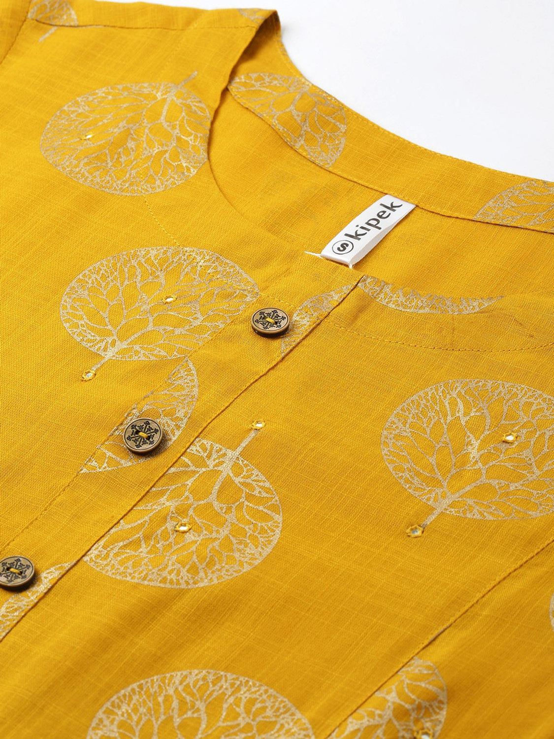 Image of kipek Women Printed Straight Kurta