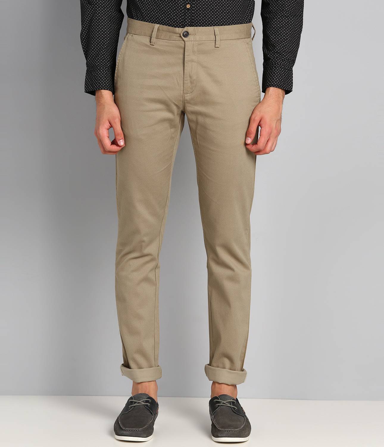 Arrow Sport Regular Fit Men Khaki Trousers