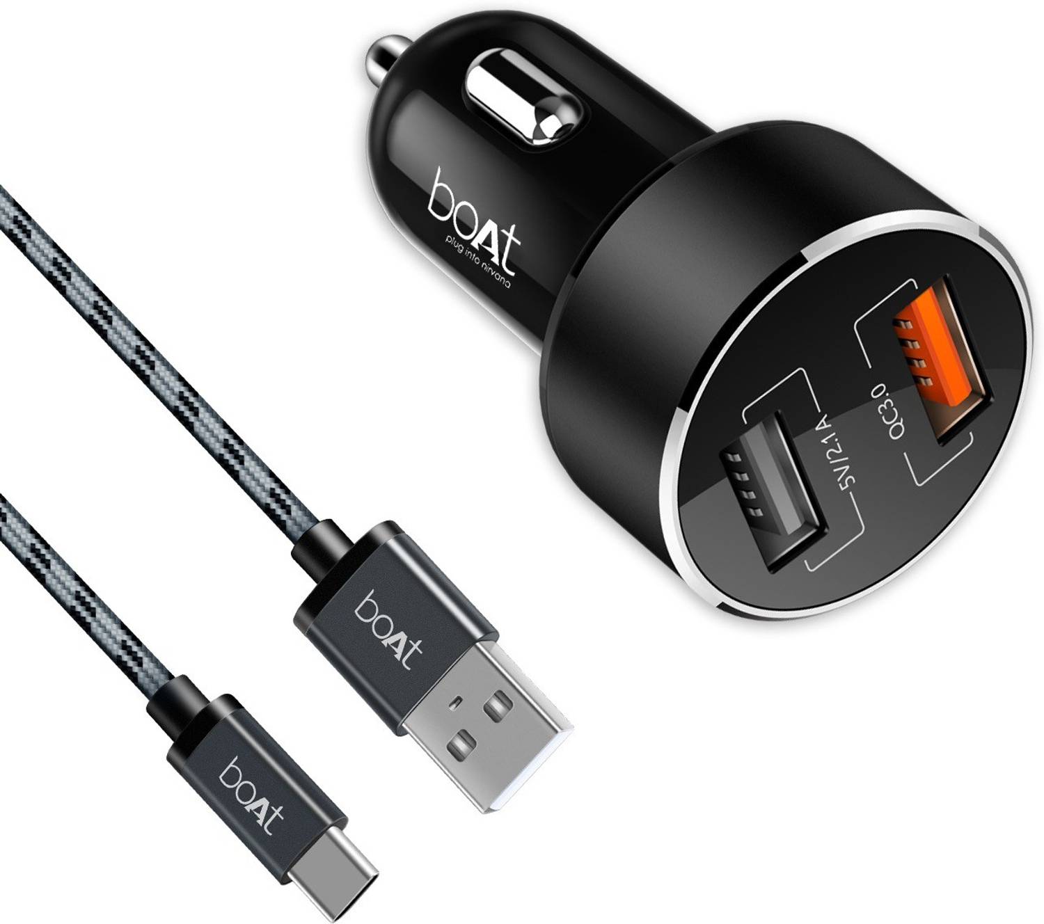 boAt 15 W Qualcomm 3.0 Turbo Car Charger