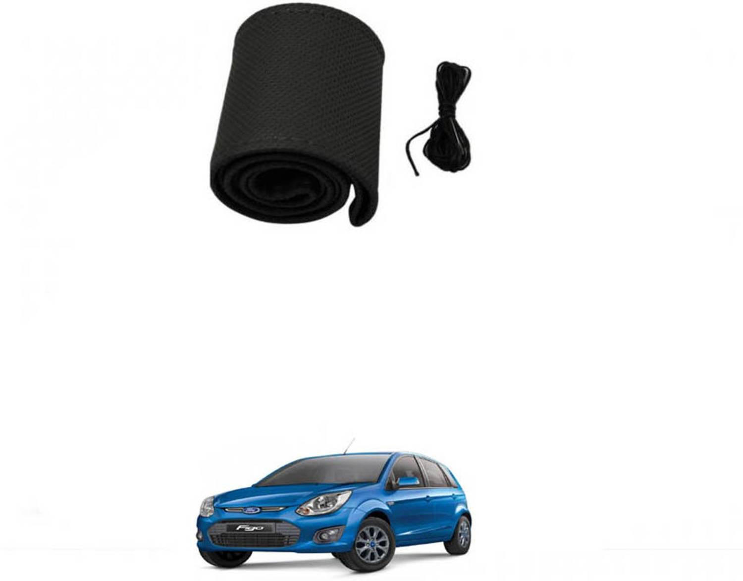 APICAL Hand Stiched Steering Cover For Ford Figo