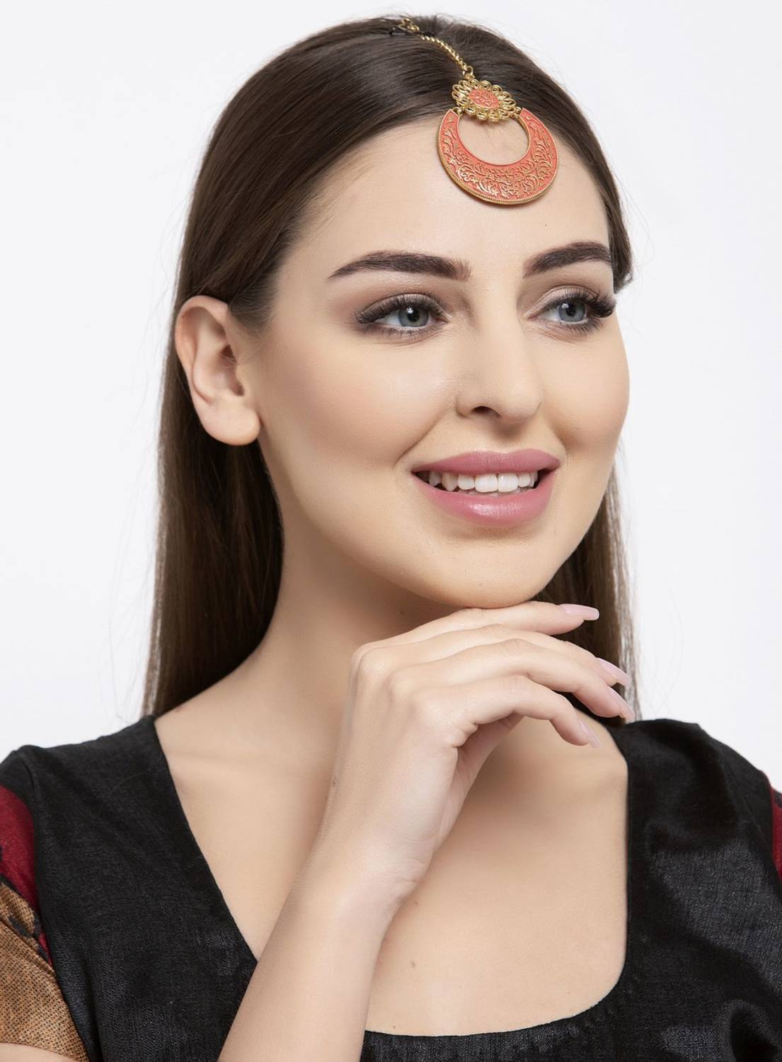 BHANA FASHION Alloy Maang Tikka