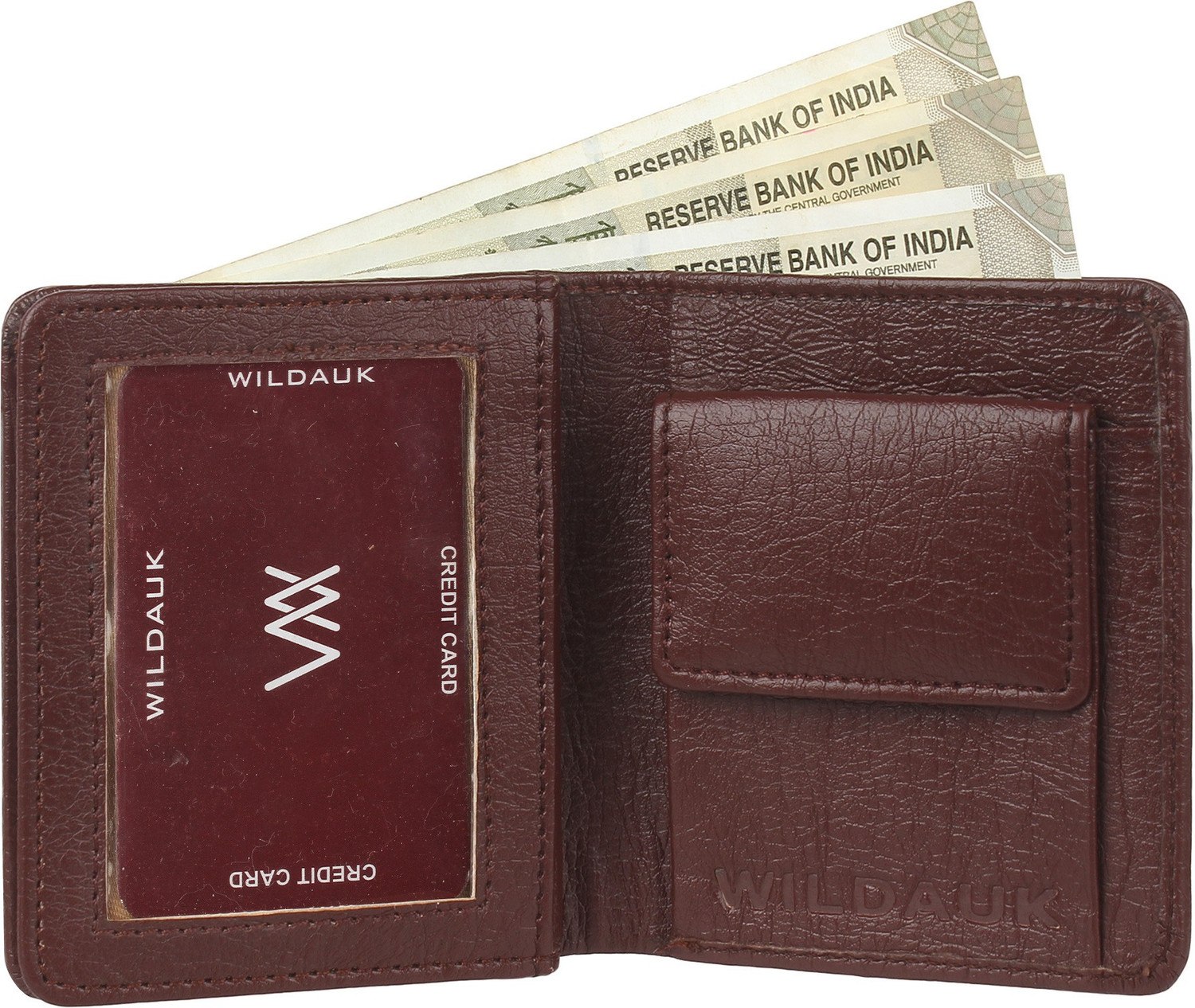 Image of WILDAUK Men Casual, Formal, Travel Brown Artificial Leather Wallet
