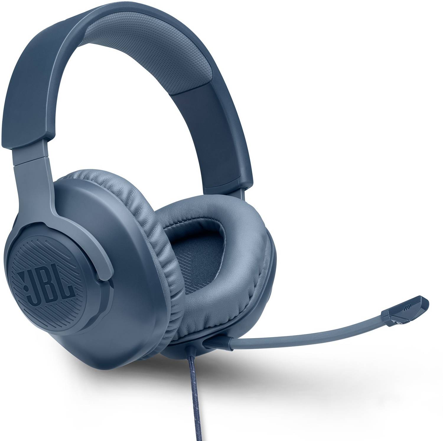 JBL Quantum 100 Wired Gaming Headset (Blue, On the Ear)