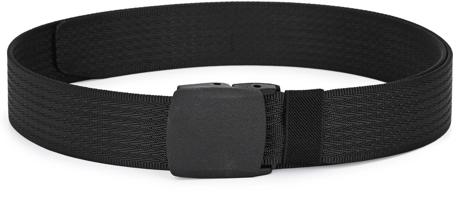 CALVADOSS Men Casual Black Canvas Belt