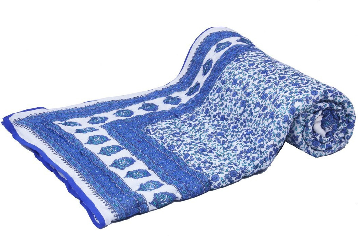 Image of ICRAFTY Printed Single Quilt for Heavy Winter (Cotton, Multicolor)