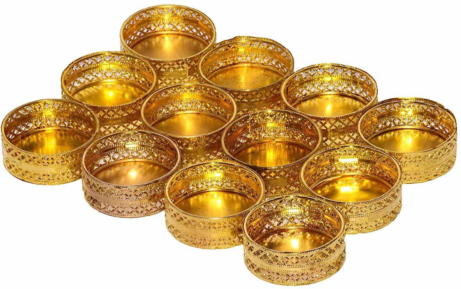 balkrishnaz traditional diwali diya pack of 06 Brass (Pack of 6) Table Diya