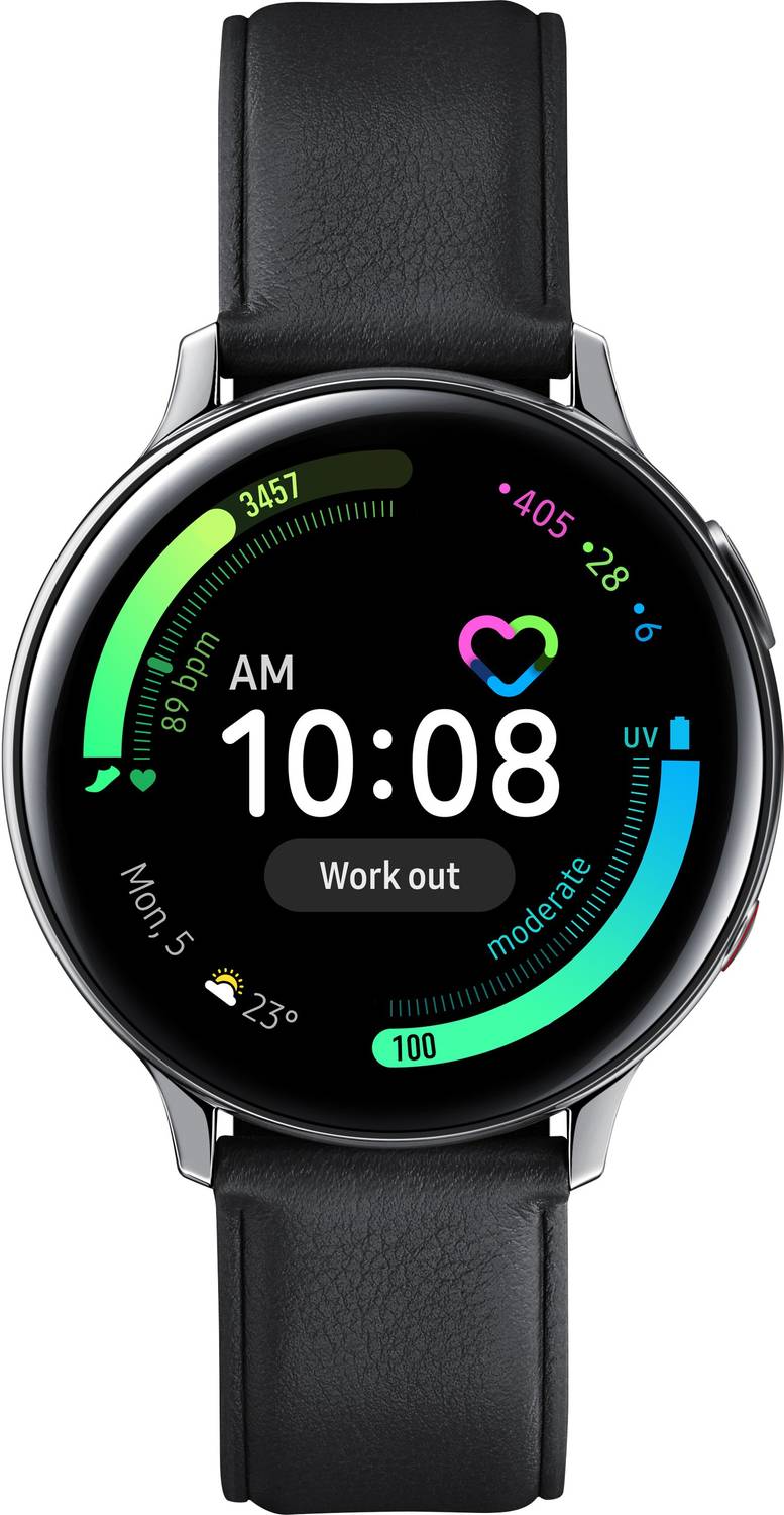 Samsung Galaxy Watch Active 2 Steel LTE (Black Strap, Regular)
