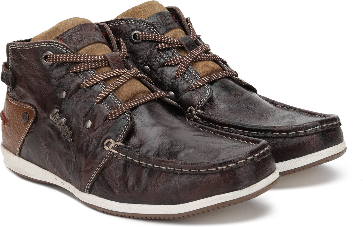 lee cooper brown casual shoes