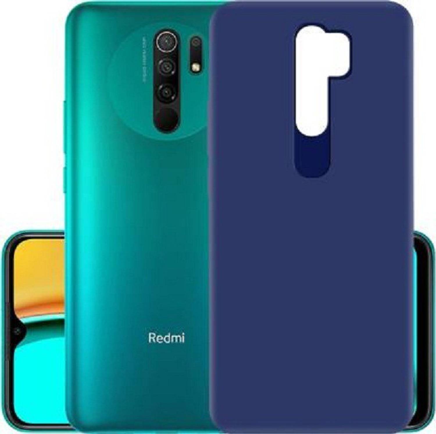 BVR Back Cover for Poco M2, Mi Redmi 9 Prime (Blue)