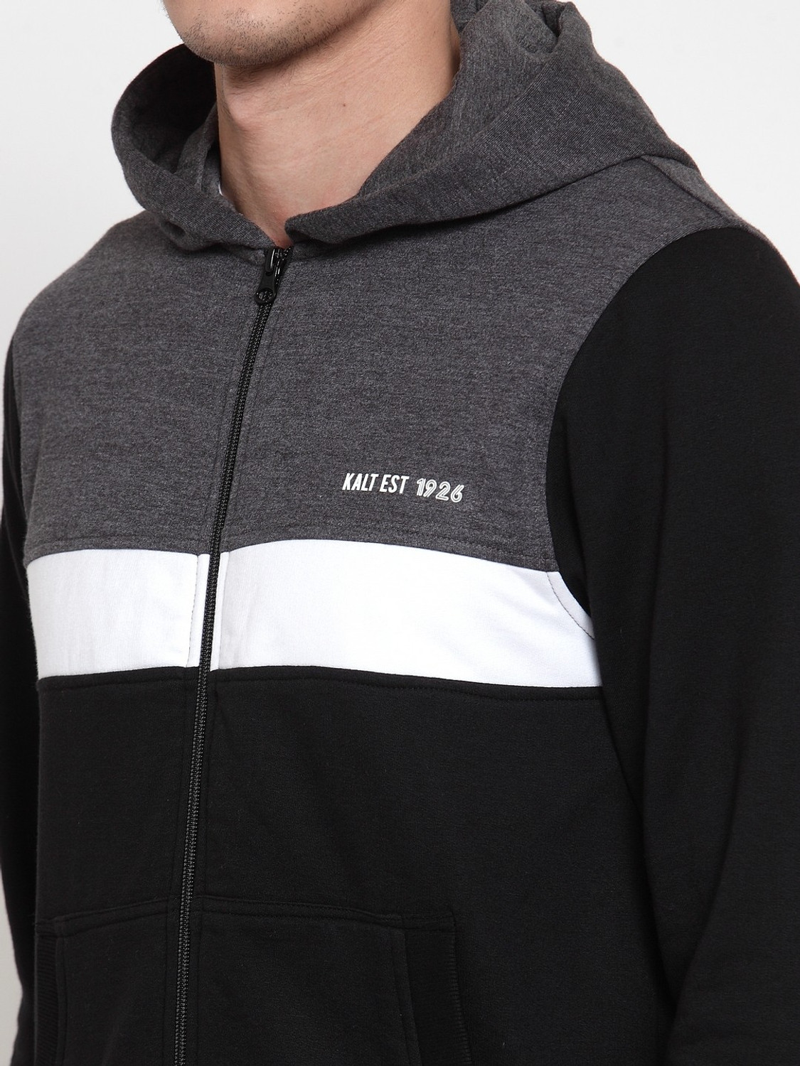 Image of Kalttest Full Sleeve Color Block Men Sweatshirt