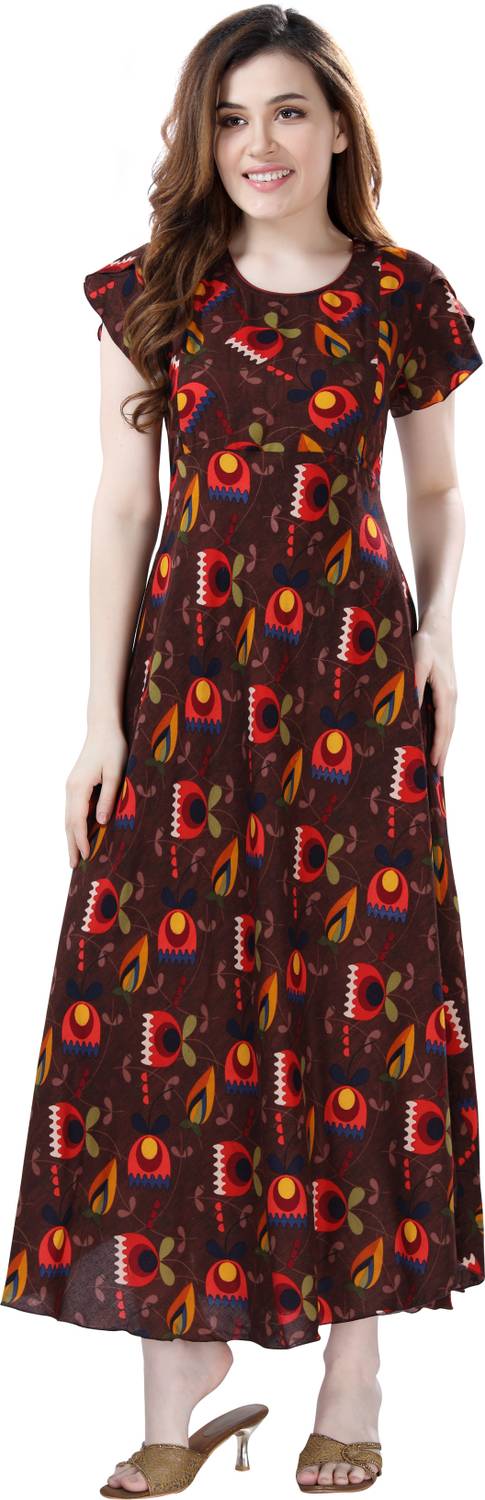 AV2 Women Printed, Floral Print A-line Kurta