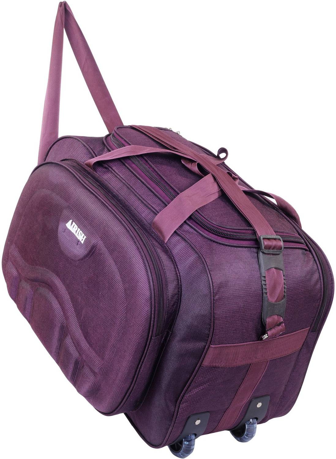 Airish (Expandable) Expandable) Waterproof Polyester Lightweight 50 L Luggage Travel Duffel Bag with 2 Wheels Travel Duffel Bag Duffel With Wheels (Strolley)