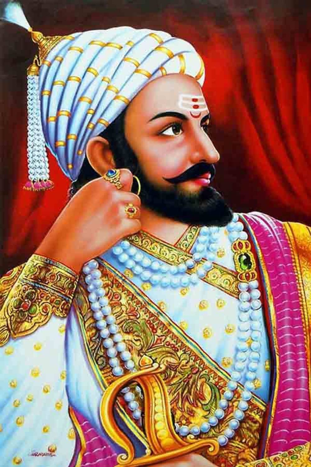Chhatrapati Shivaji Maharaj Waterproof Vinyl Sticker Poster