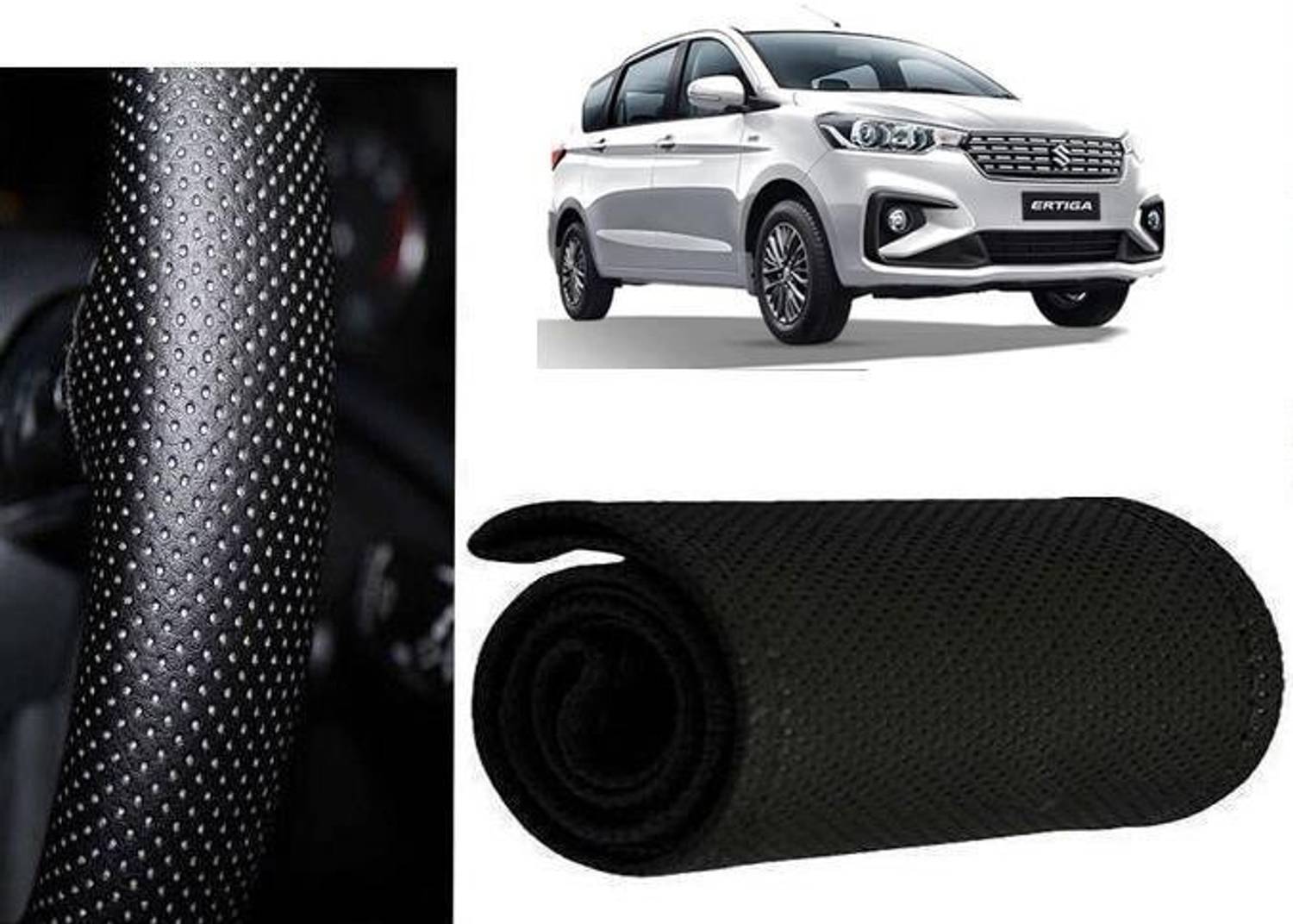 arneja trading company Hand Stiched Steering Cover For Maruti Ertiga