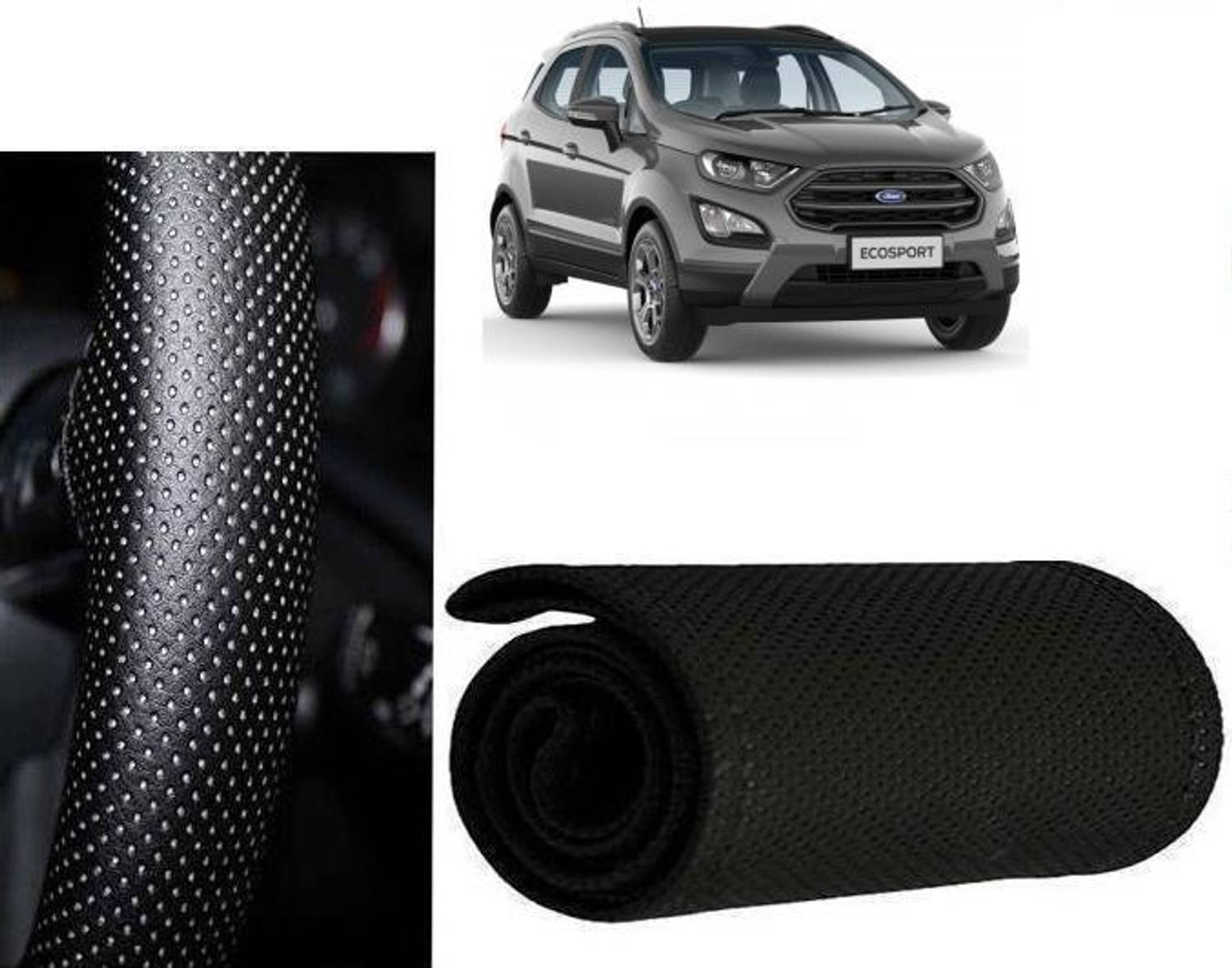 arneja trading company Hand Stiched Steering Cover For Ford Eco Sport