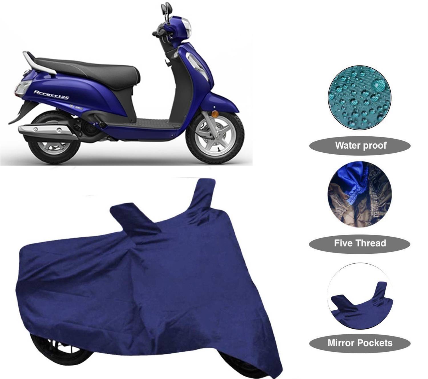 Autofocus Two Wheeler Cover for Suzuki