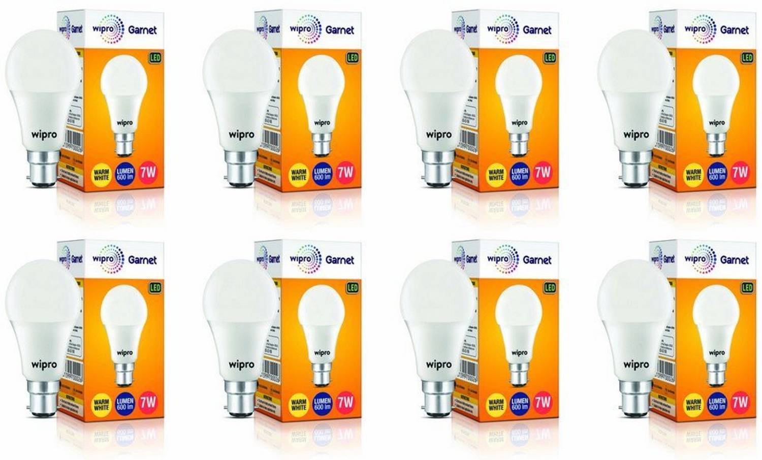 Wipro 7 W Basic Standard B22 LED Bulb