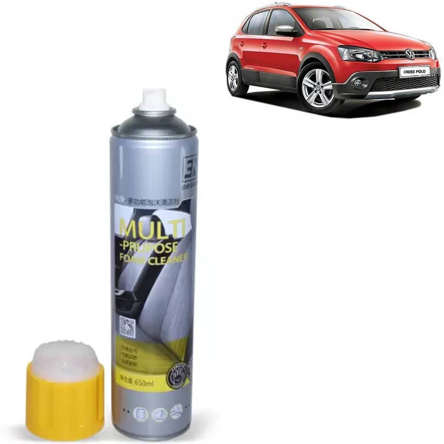 aksmit NA Bristle Cleaner with Foam For Polo Cross_FC604 Vehicle Interior Cleaner