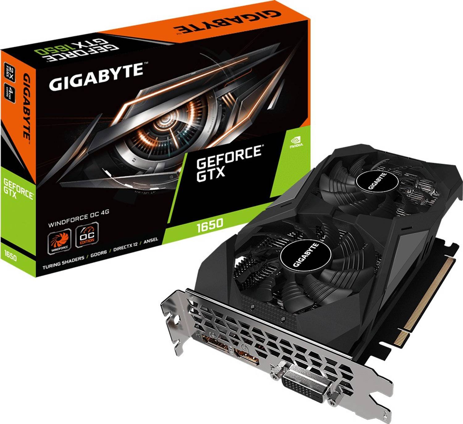 グラフィックボード・グラボ・ビデオカード DELL GTX 1650de 4GB gigabyte-gv-n1656wf2oc-4gd-