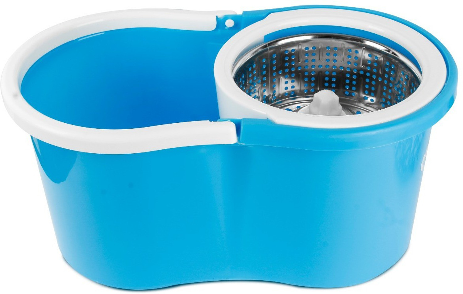 Image of JSN 360 Spin Floor Cleaning Easy Bucket Steel Mop with 4 Microfiber Refill Heads Mop Set