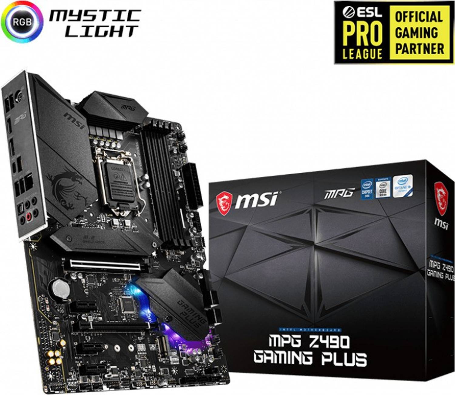 MSI MPG Z490 GAMING PLUS ATX LGA 1200 Gaming LGA 1200Socket ATX