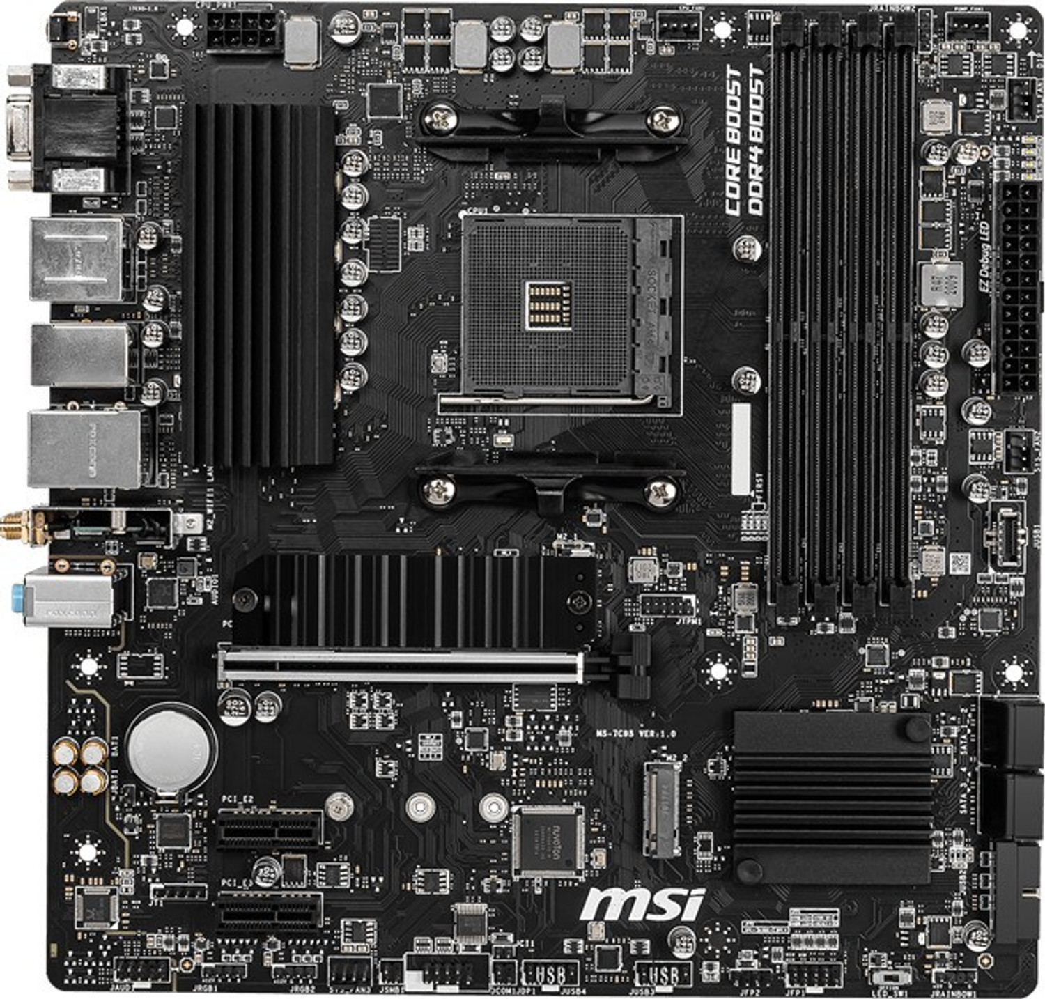 Image of MSI B550M PRO-VDH WIFI AM4Socket Micro-ATX AMD 990X Chipset DDR4 Motherboard for Desktop