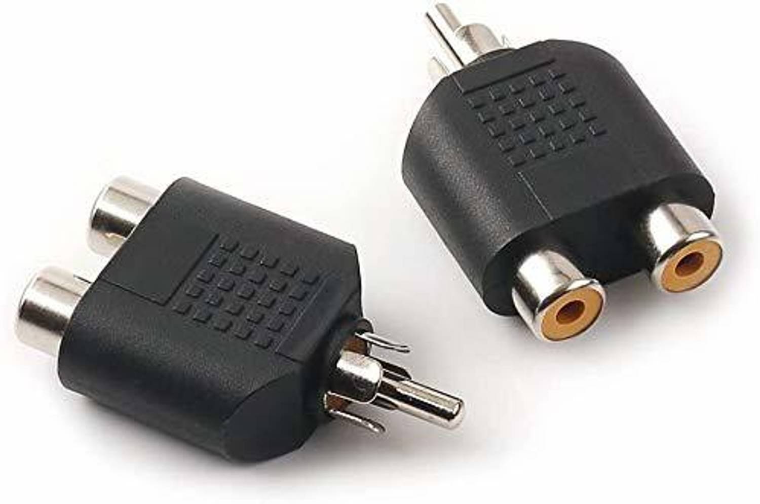 Sage TV-out Cable RCA Male to 2 RCA Female Plug Av Audio Video Cable Converter(Pack-2)