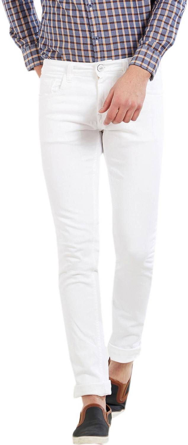 CALCIUM Slim Men White Jeans