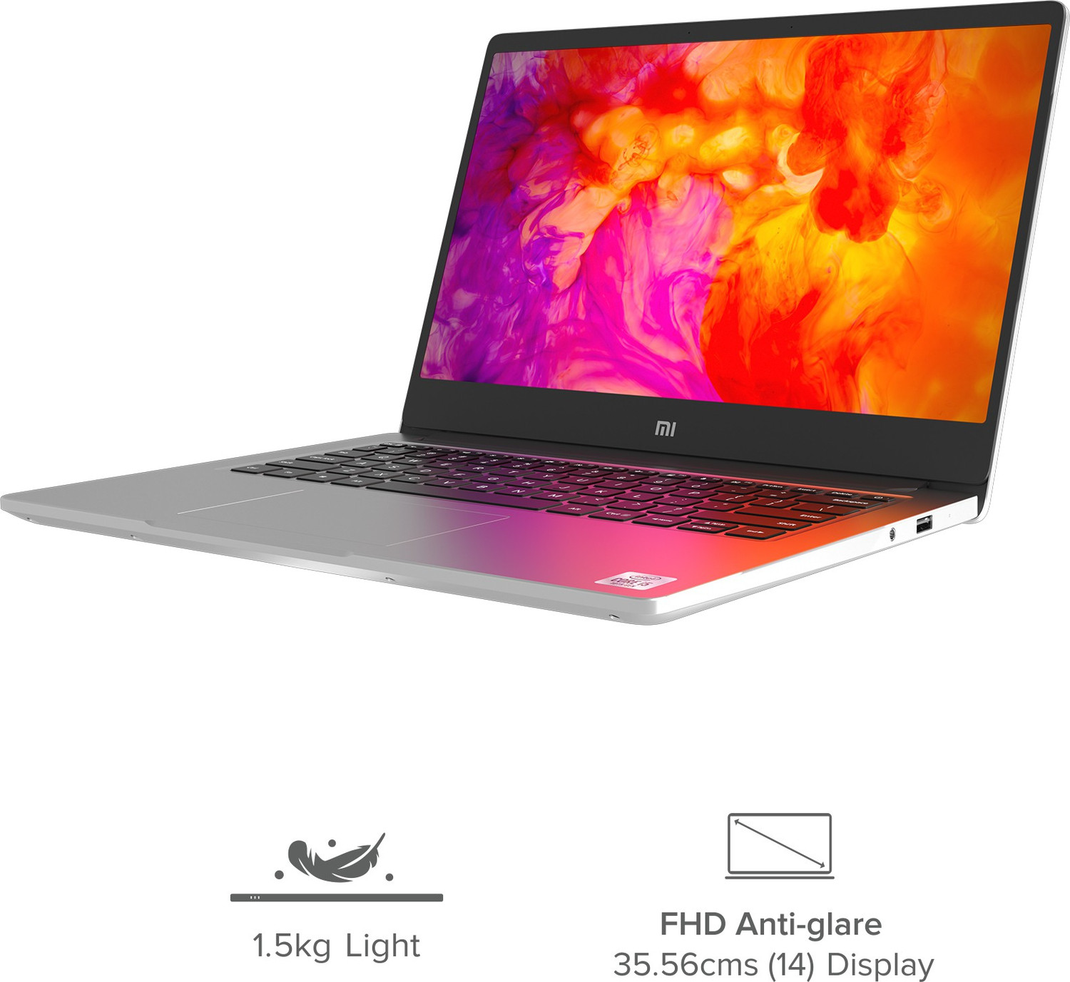 Image of Mi Notebook 14 Intel Core i5 10th Gen 10210U - (8 GB /256 GB SSD /Windows 10 Home) JYU4242IN Thin and Light Laptop