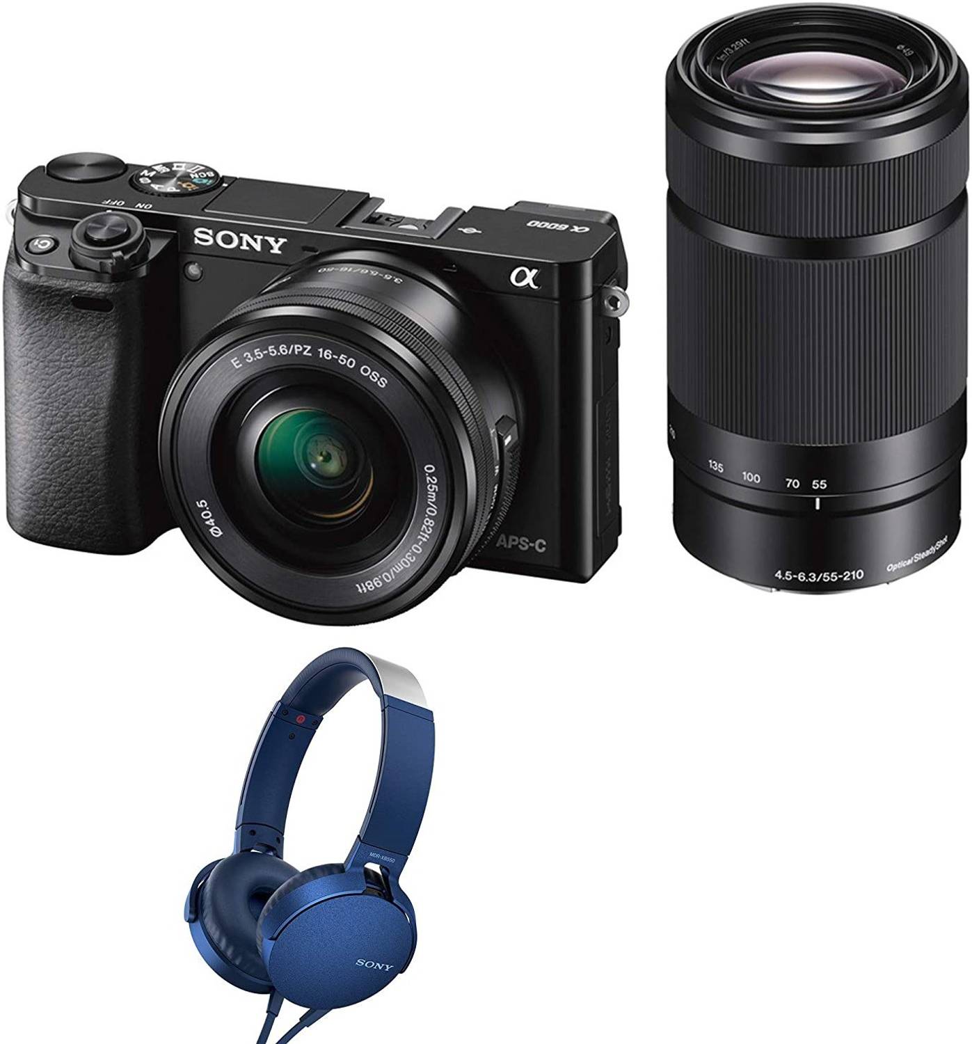 SONY Alpha ILCE-6000Y (With Headphone) Mirrorless Camera Body with