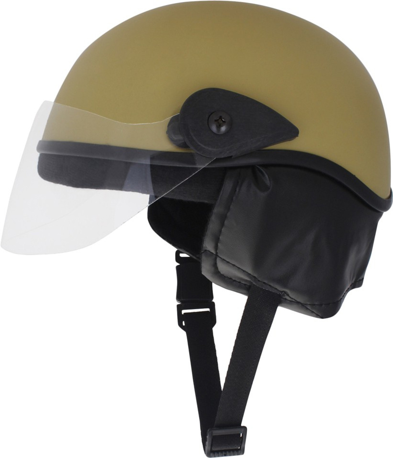 Image of Western Era Half Helmet Clear Visor for Men & Women Safety, Comfort Stylish Enhance Design Motorbike Helmet