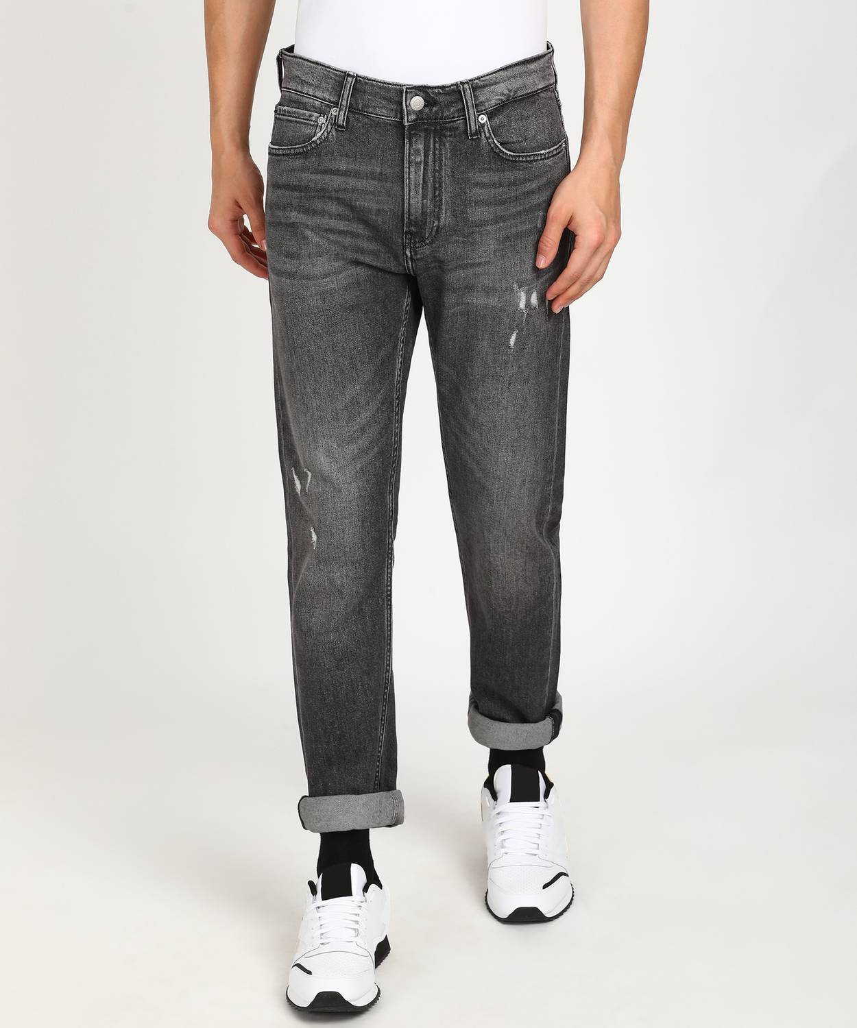 Calvin Klein Jeans Slim Men Grey Jeans