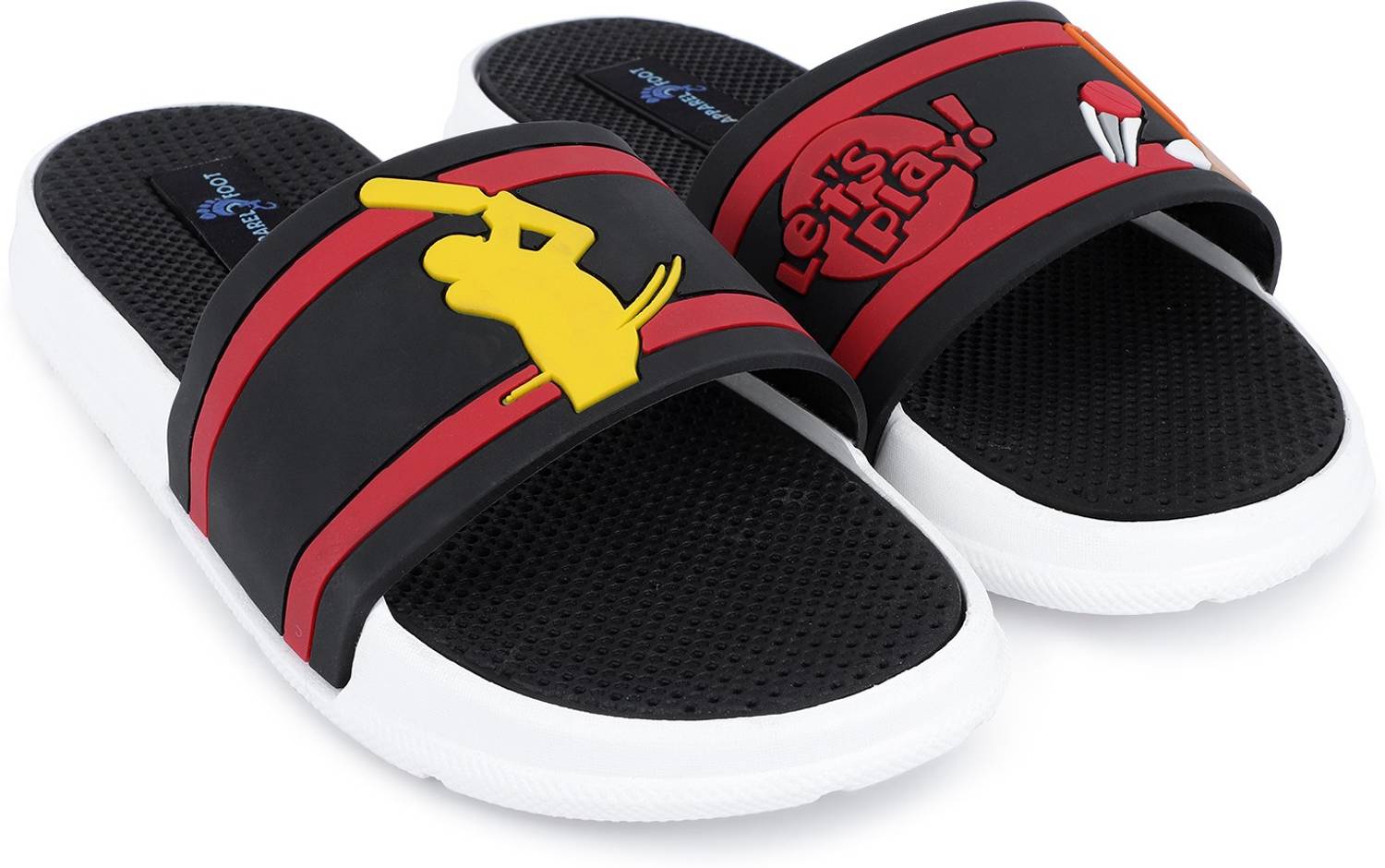 Apparel4Foot Men Men Sliders New Cricket IPL Slides | Boys Casual Chappals | Home Slides| Slides Footwear for Men | Perfect Flipflops For Daily Wear Slides Slides