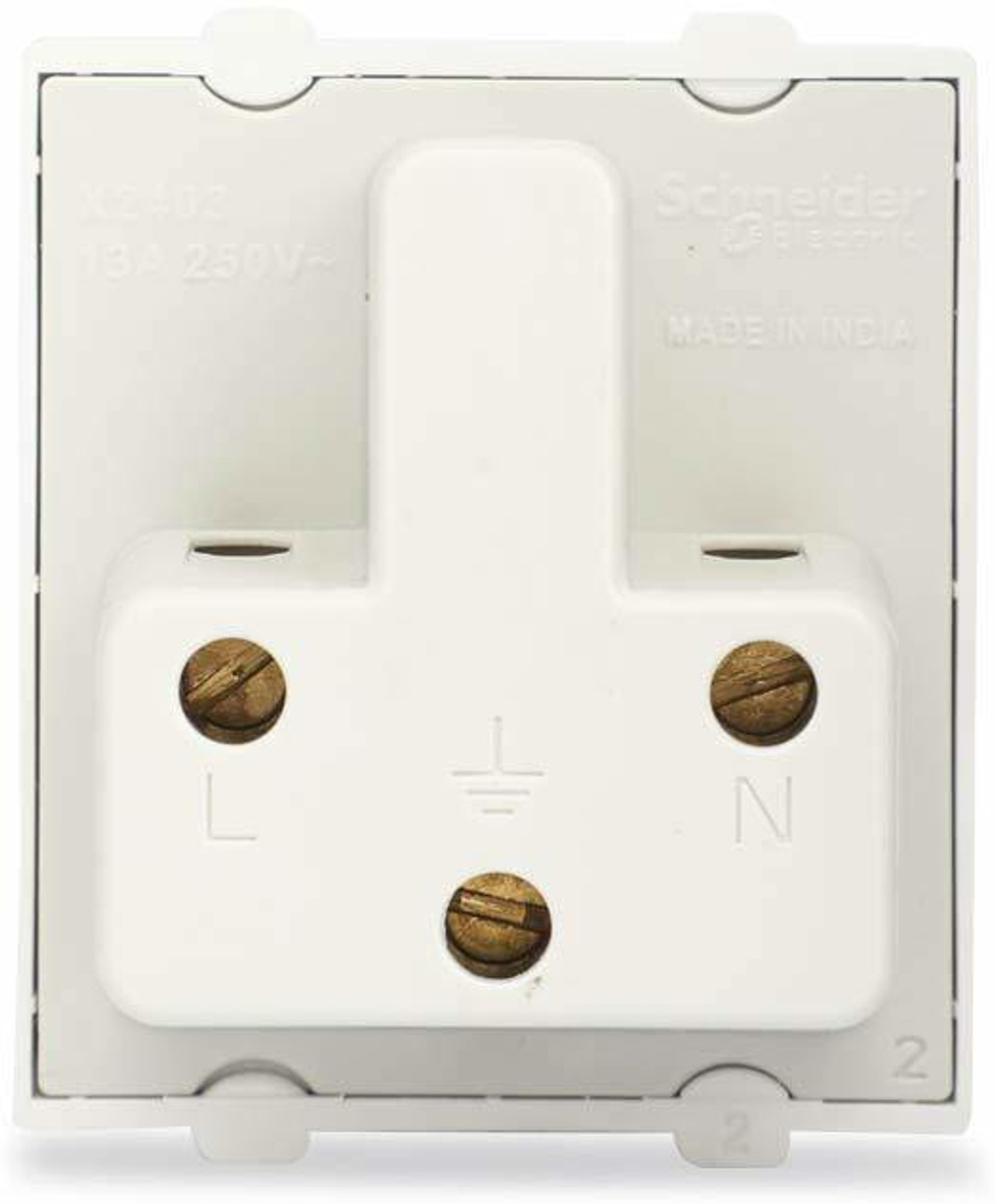 Image of Schneider Electric X2403WH-Pk10 13 A Three Pin Socket