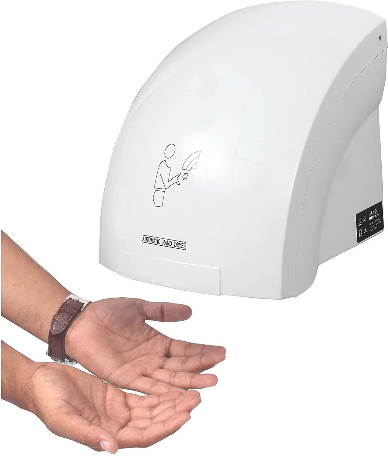 Image of Caisson Automatic Hand Dryer (White, Standard) Hand Dryer Machine