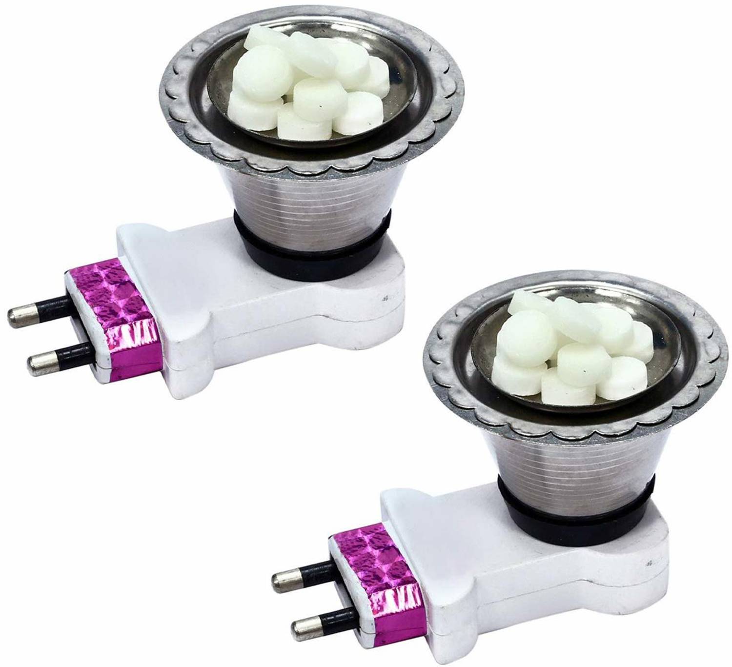 Amit Narayani Attire Stainless Steel Electric Incense Burner Steel Dhoop Dani and Kapoor Dani for Home Fragrance (Pack of 3) Stainless Steel Incense Holder