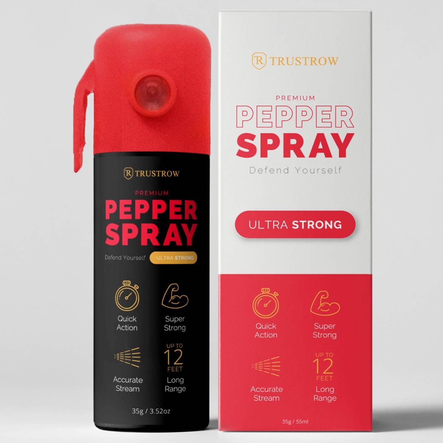 TRUSTROW Ultra Strong Pepper Stream Spray 60 ml Protection and Se