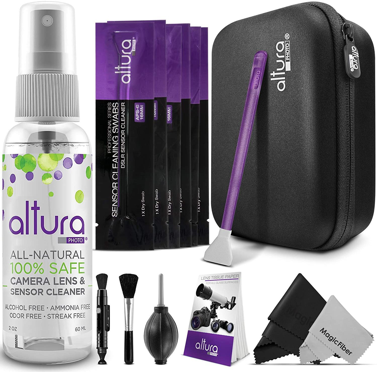 Image of Altura Photo Professional Cleaning Kit for DSLR Cameras and Sensors Bundle for Mobiles