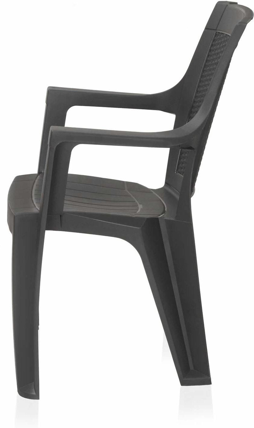Image of Nilkamal Plastic Premium Mystique /Rosa Chair (Set of 6, ) Plastic Outdoor Chair